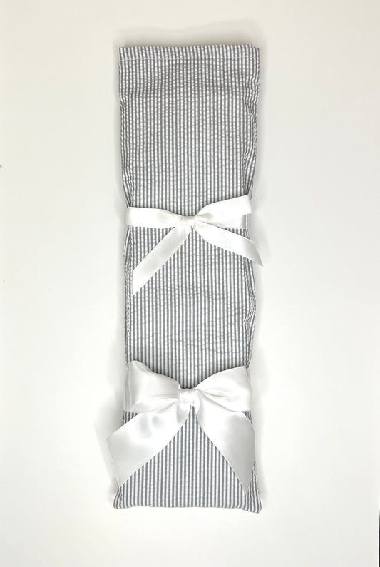 Gray Seersucker Cake Knife - Birthday cake knife