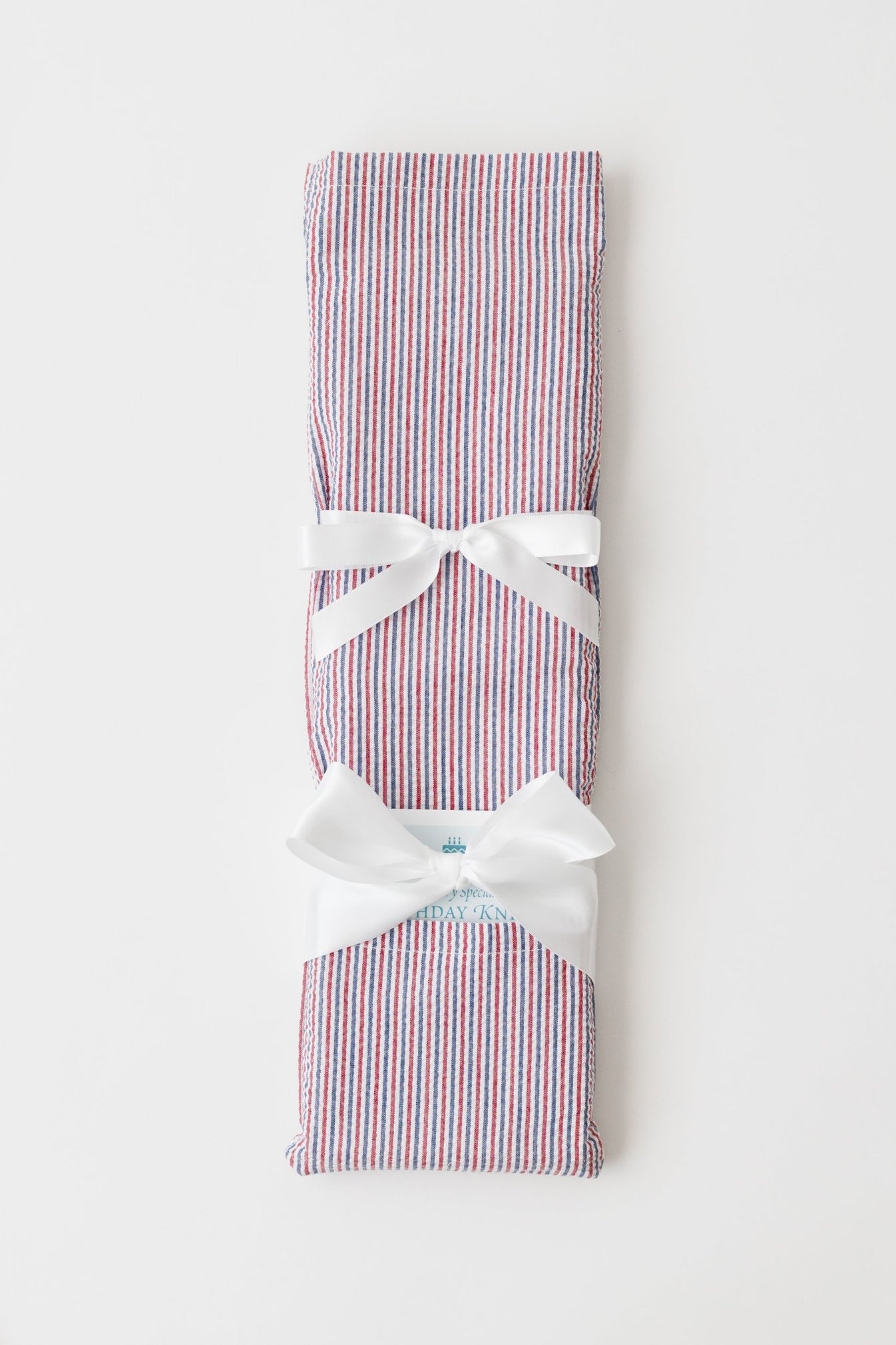 Red, White, Blue Seersucker Cake Knife for Birthday Celebrations